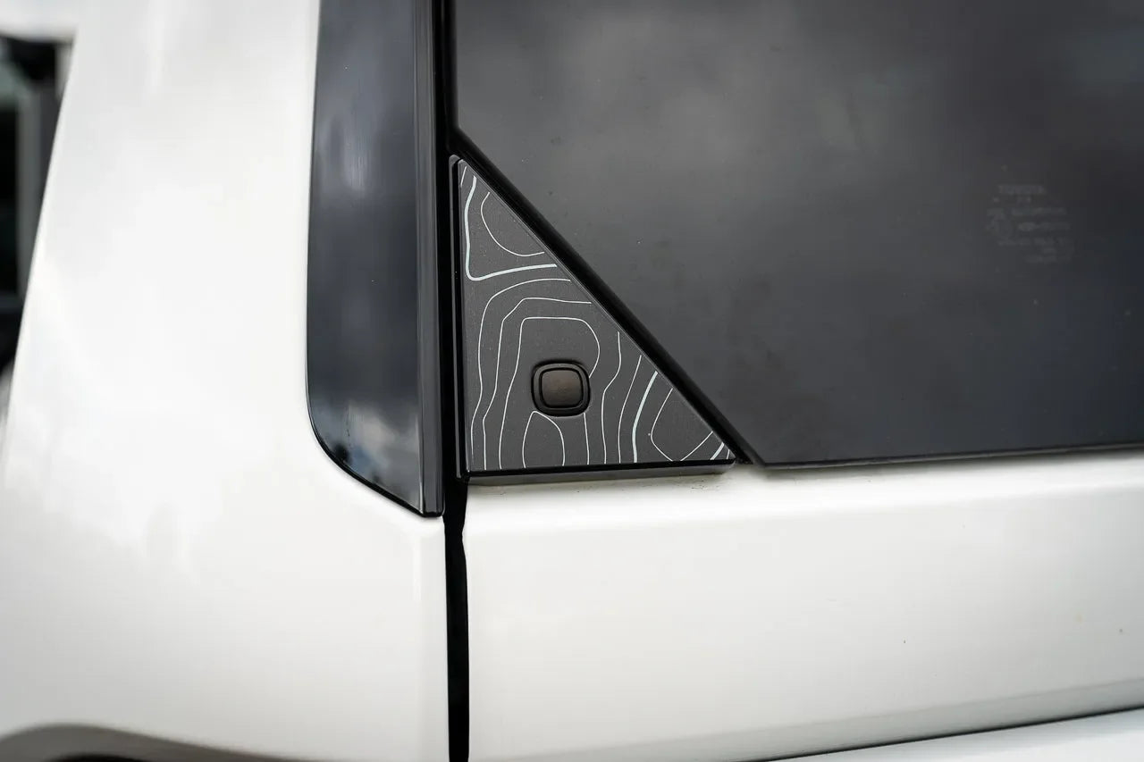 Topo Rear Glass Button Trim Overlay - 2024+ Land Cruiser / GX 550
