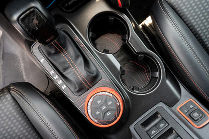 Topo Cup Holder Inserts (Printed Series + Acrylic) - 2021+ Bronco