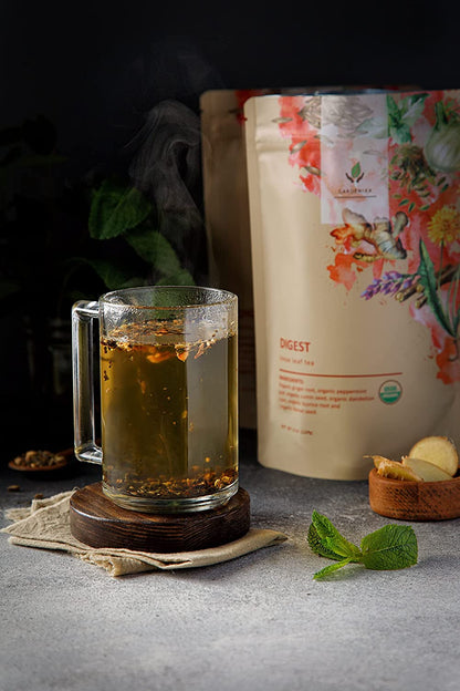 Digest Awake Tea, Bloating & Stomach Ease | Ayurvedic | Organic