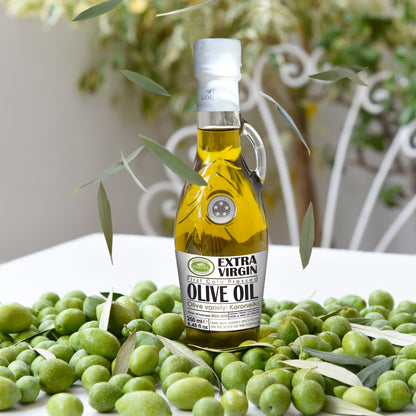 KORVEL Greek Extra Virgin Olive Oil, Amphora Bottle, 8.45 fl oz