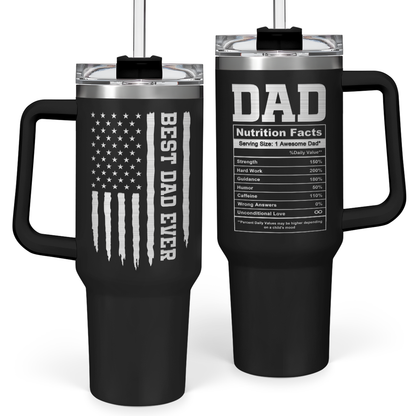 Best Dad Ever Quencher Tumbler with Handle 40oz