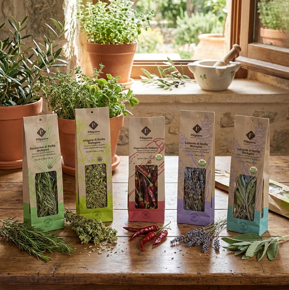 Filippone, Organic Dried Sage leaves, Italian Dried Sage Bunch, 0.88oz (25g)