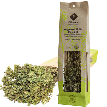 Filippone, Organic Oregano, Italian Dried Oregano Bunches, 0.88oz (25g)