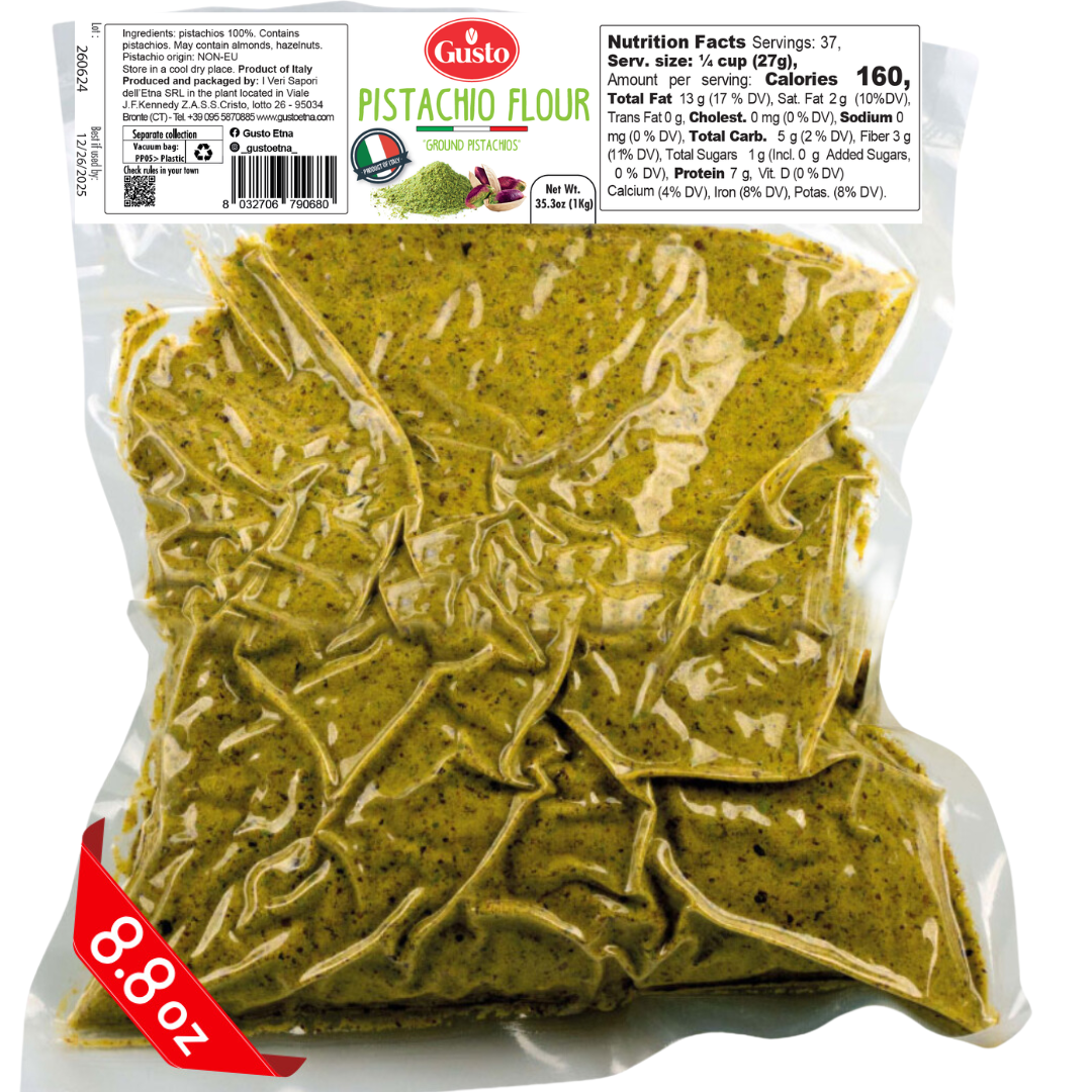 Gusto Etna Sicilian Pistachio Flour – 250g / 8.8 oz