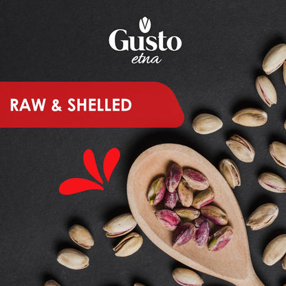Gusto Etna Sicilian Raw Pistachios – 1kg / 2.2 lb Bulk