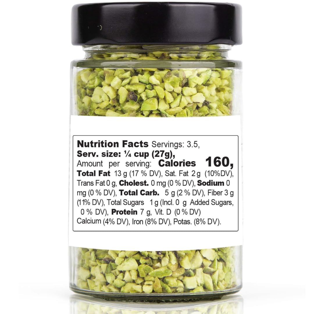 Gusto Etna Sicilian Raw Chopped Pistachios – 100g / 3.5 oz