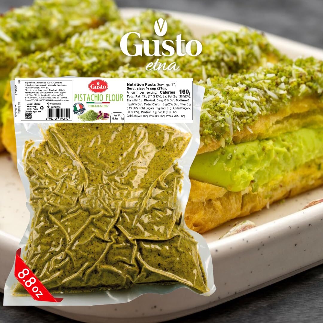 Gusto Etna Sicilian Pistachio Flour – 250g / 8.8 oz