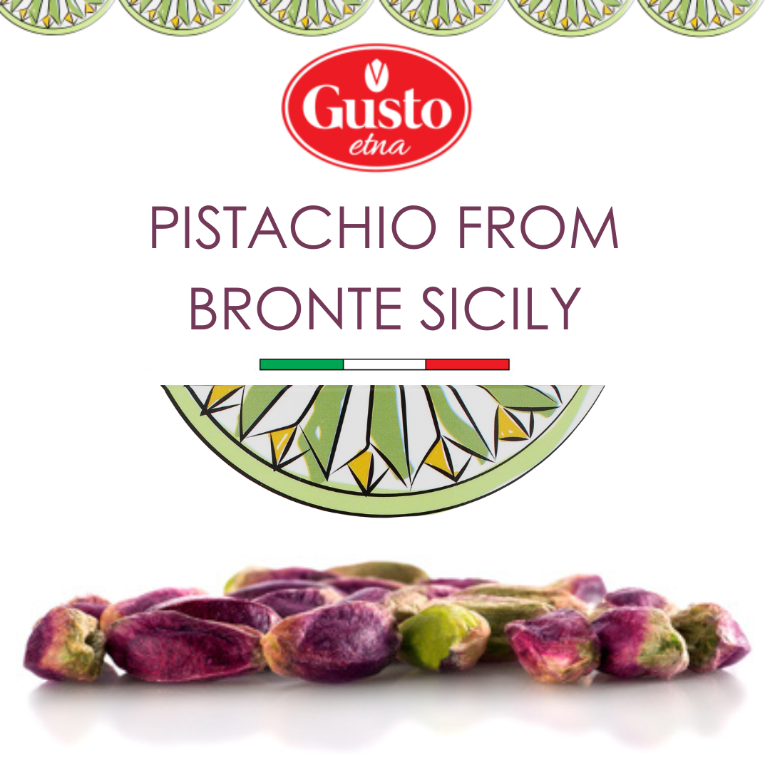 Gusto Etna Certified Sicilian Pistachios from Bronte – Raw, Shelled, Unsalted, 250g / 8.8 oz
