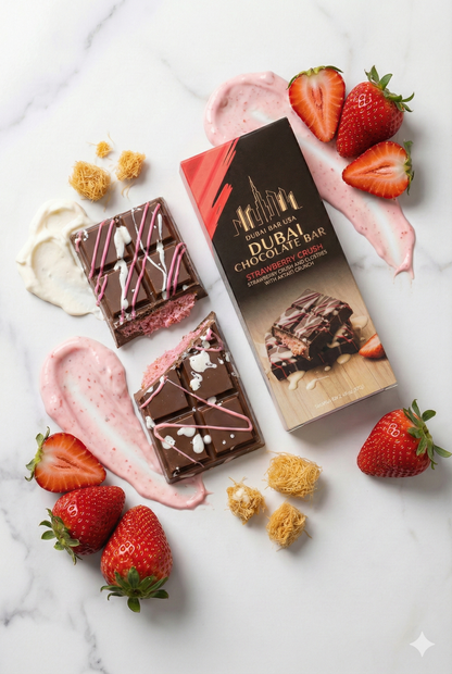 Dubai Chocolate Bar - Strawberry Crush