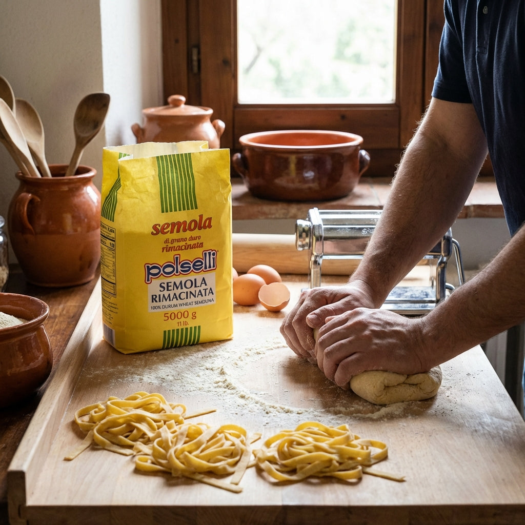Polselli, Semola Flour, Semola Rimacinata, 11 lb ( 5 kg)