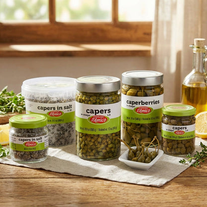 Fratelli D'Amico, Capers in Salt n.10 Family Size, 35.3oz, (1000g)
