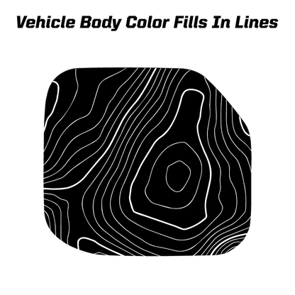 Printed Series Fuel Door Overlay - 2021+ Bronco