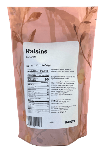 Raisins, Golden