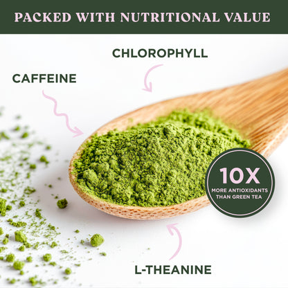 Harmony Matcha Lavender – Premium Shade-Grown Japanese Matcha, Sweetened with Organic Sugar, 20 Servings