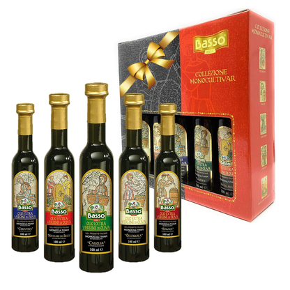 Basso 1904 Limited Edition Italian EVOO Tasting Gift Set – 5 x 100 ml