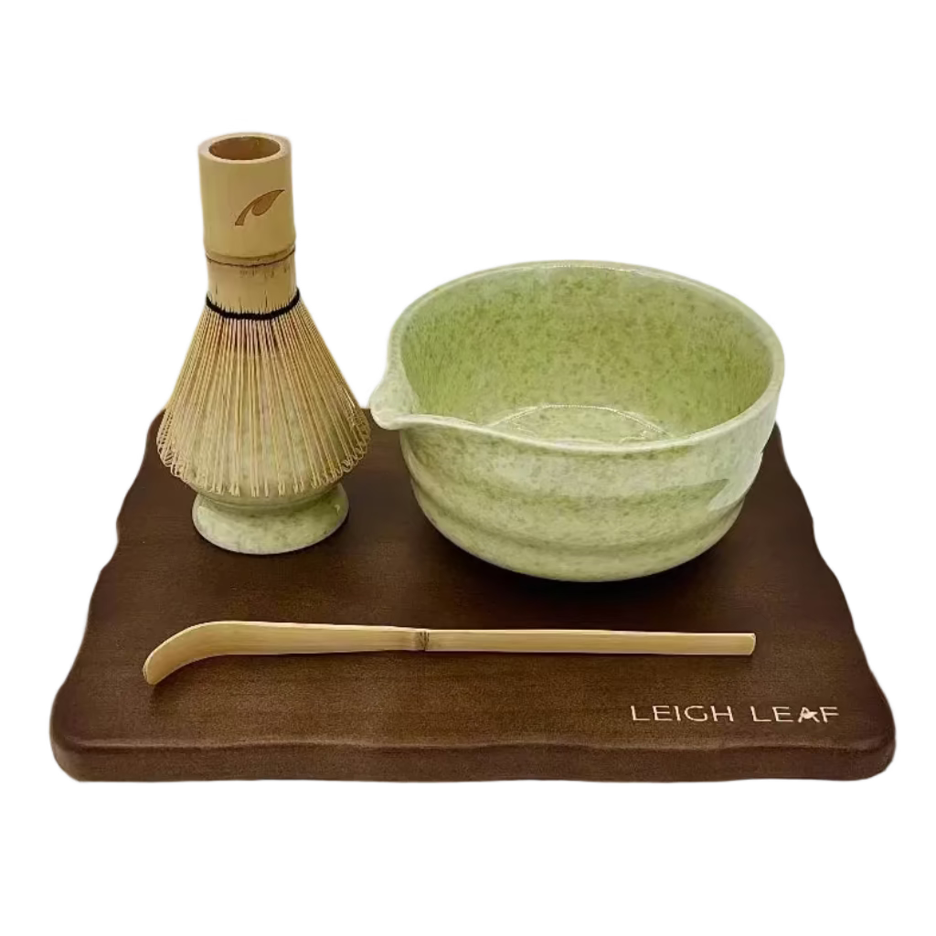 5 Piece Matcha Whisk Set with Wooden Display Board – Perfect for Smooth Frothy Matcha Preparation