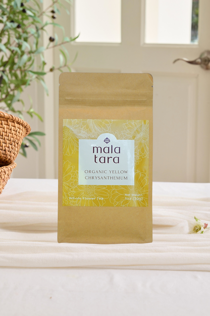 Yellow Chrysanthemum Whole Flower Tea Pouch