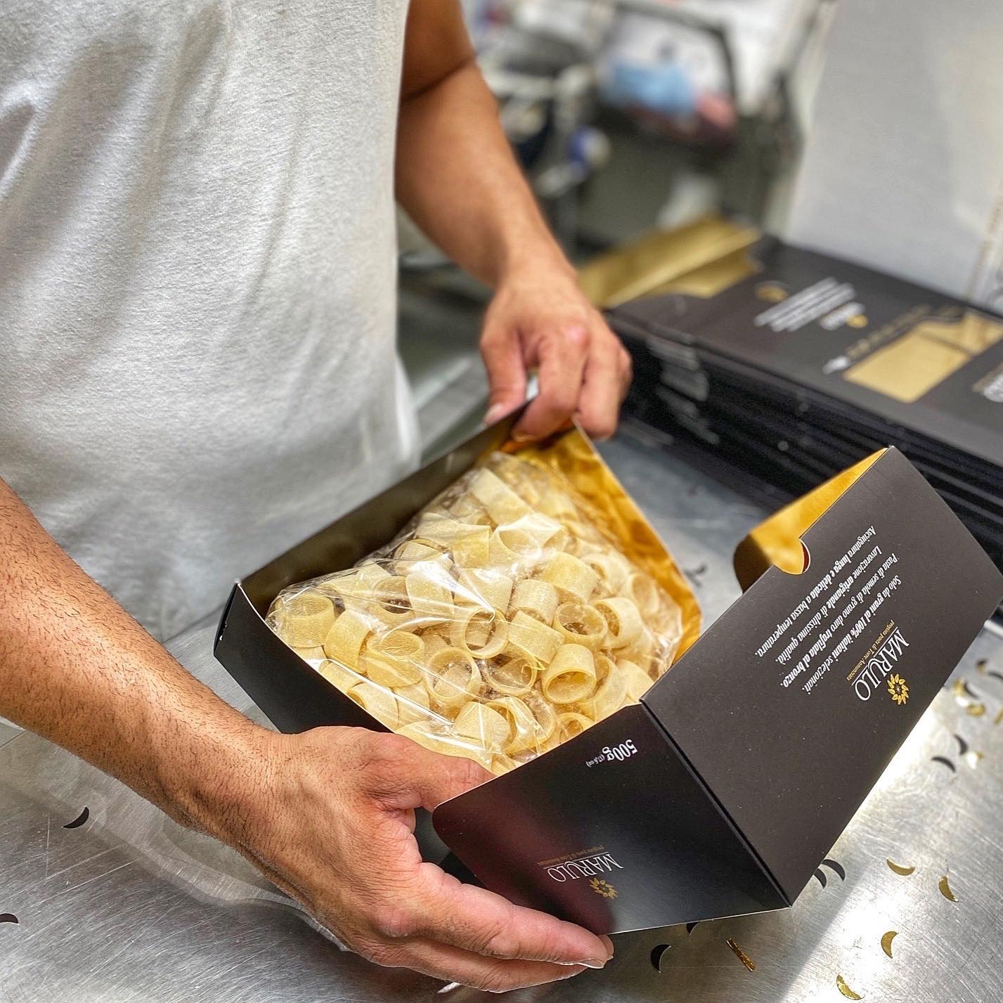 Marulo Calamarata Artisan Pasta 500g | Bronze Die-Cut | Made in Naples, Italy