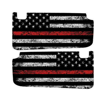 Freedom Series Sun Visor Overlays - 2018+ Wrangler JL / Gladiator JT