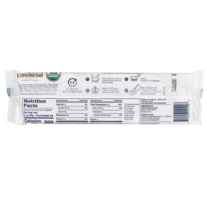 L'Oro Del Sud, Organic Spaghettini Pasta 20 Pack x 1 lb
