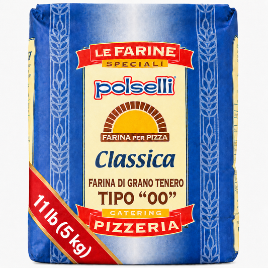 Polselli Classica Tipo 00 Pizza Flour, Authentic Neapolitan Pizza Flour, 5 kg (11 lb)