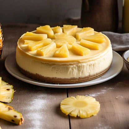 Andy Anand Sugar-Free Pineapple Cake, 9-Inch, 2 lb – Diabetic-Friendly, All-Natural, No Preservatives, Freshly Baked Luxurious Birthday Gift