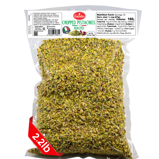 Gusto Etna Sicilian Chopped Pistachios – 1kg / 2.2 lb Bulk