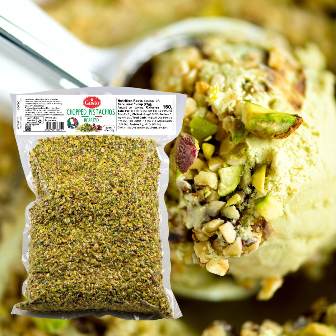Gusto Etna Sicilian Chopped Pistachios – 1kg / 2.2 lb Bulk