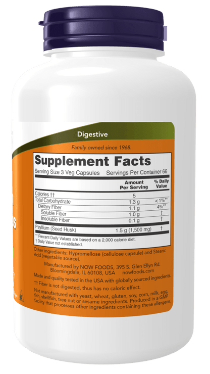 Psyllium Husk Caps 500mg