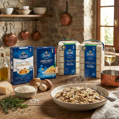 Riso Scotti Carnaroli Risotto Rice – 5x1 kg (11 lb)