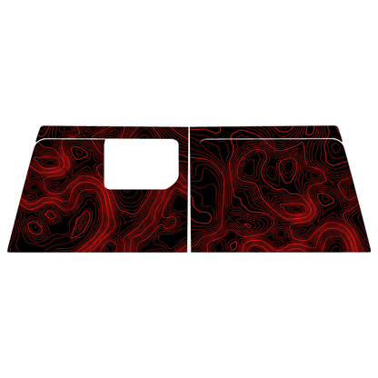 Topographic Map Premium Print Vinyl Rolls (3' or 6') - Matte Finish