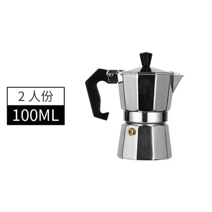 Mocha Coffee Pots Italian Aluminum Octagonal Pot Tea Maker Portable Coffee Maker
