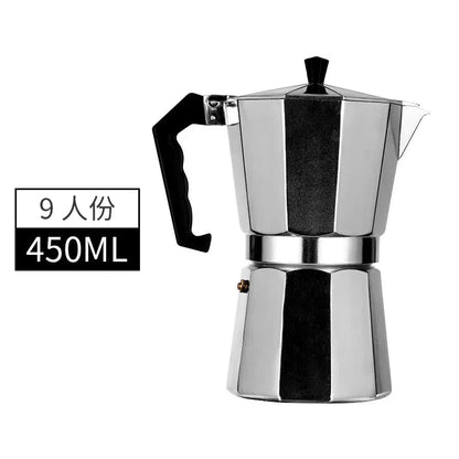 Mocha Coffee Pots Italian Aluminum Octagonal Pot Tea Maker Portable Coffee Maker
