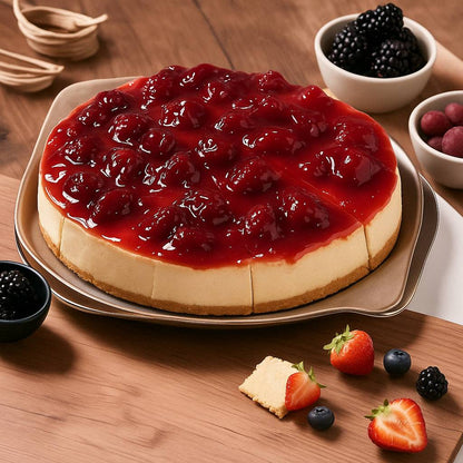 Andy Anand Sugar-Free Strawberry Cheesecake, 9-Inch, 2.6 lb – Diabetic-Friendly, California Cream Cheese, No Preservatives, Birthday Gift