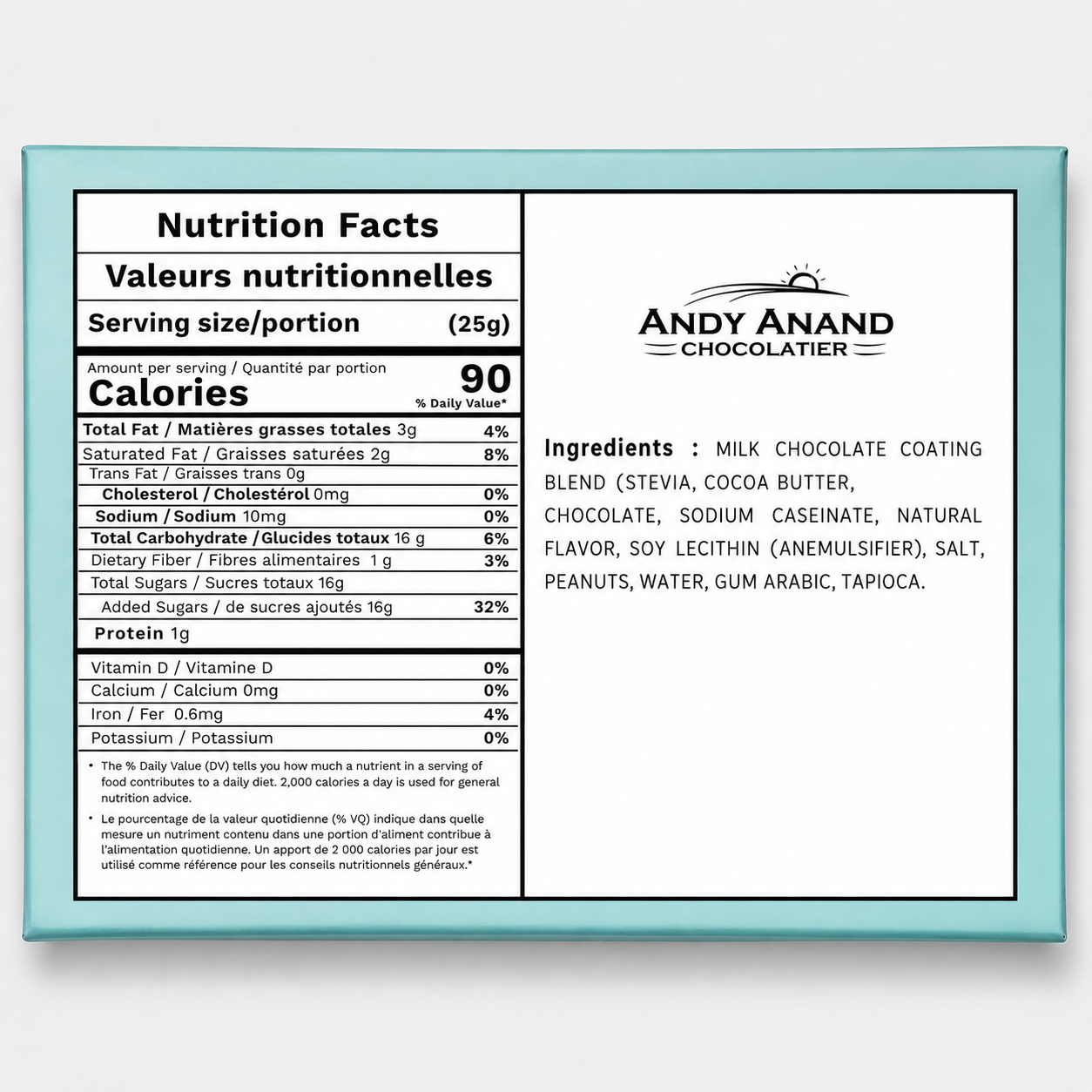 Andy Anand Sugar-Free Milk Chocolate Covered Peanuts, 1 lb – Gluten-Free, Diabetic-Friendly, Natural Ingredients, Birthday & Holiday Snack