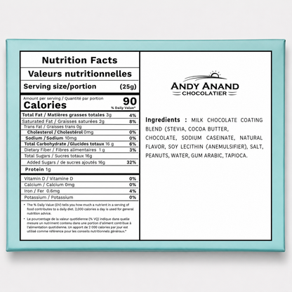 Andy Anand Sugar-Free Milk Chocolate Covered Peanuts, 1 lb – Gluten-Free, Diabetic-Friendly, Natural Ingredients, Birthday & Holiday Snack