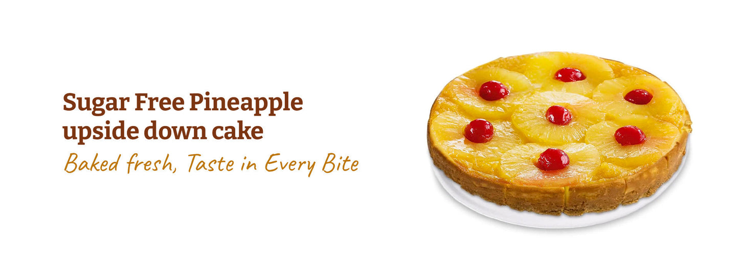 Andy Anand Gluten-Free Pineapple Upside-Down Cake, 9-Inch, 2.4 lb – Caramelized Pineapple, All-Natural, No Preservatives, Birthday Gift Box
