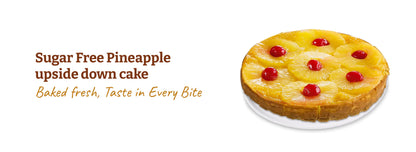 Andy Anand Gluten-Free Pineapple Upside-Down Cake, 9-Inch, 2.4 lb – Caramelized Pineapple, All-Natural, No Preservatives, Birthday Gift Box