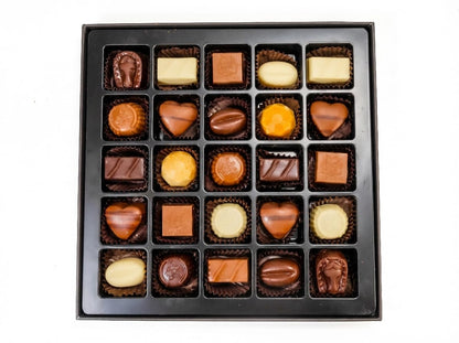 Andy Anand Sugar-Free Belgian Chocolate Truffles, 24 pc, 60% Cacao – Espresso, Hazelnut, Strawberry, Coconut, Cherry & Orange, Keto Gift