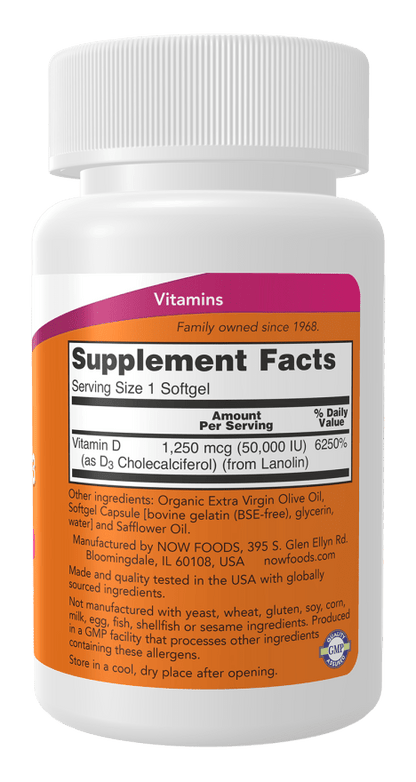 Vitamin D-3 50,000 IU Max Potency