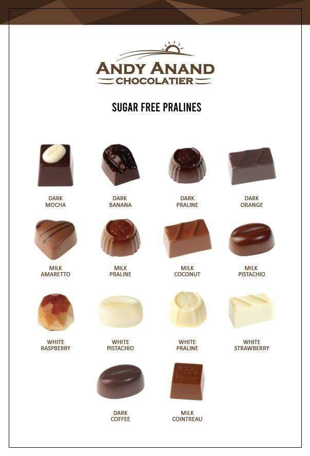 Andy Anand Sugar-Free & Gluten-Free Belgian Chocolate Truffles, 15 pc – Diabetic-Friendly, Assorted Flavors, Birthday & Valentine's Gift Box
