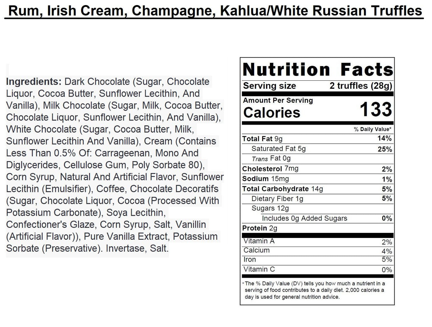 Andy Anand Champagne, Rum, Irish Cream & Kahlua Belgian Chocolate Truffles, 24 pc – Gift Boxed for Birthday, Christmas & Anniversary
