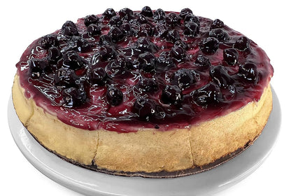 Andy Anand Luxurious Blueberry Cheesecake, 9-Inch, 2 lb – Handcrafted with Real California Cream Cheese, Juicy Blueberries, Birthday Gift