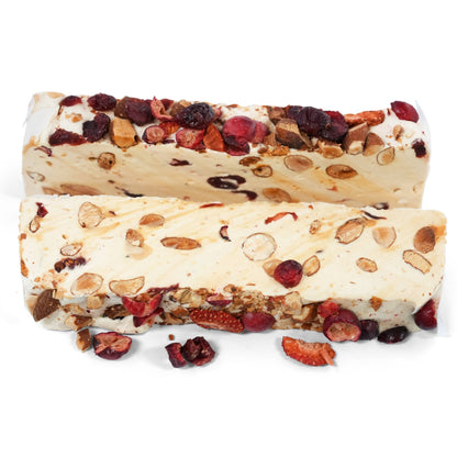 Andy Anand Gluten-Free French Almond Nougat with Red Fruits & Wildflower Honey, 7 oz – Artisan European Confection, Birthday & Holiday Gift