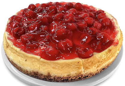 Andy Anand Traditional Cherry Cheesecake, 9-Inch, 3.4 lb – Authentic Recipe, California Cream Cheese, All-Natural, No Preservatives Gift Box