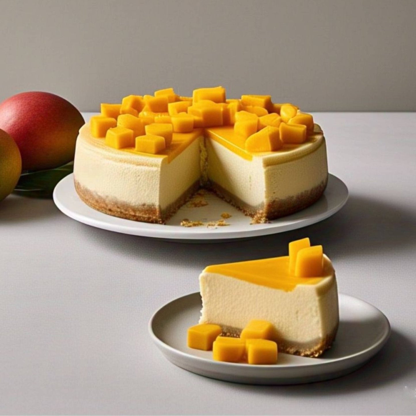 Andy Anand Mango Cake, 9-Inch, 2.6 lb – Rich Tropical Dessert with Real Mango Slices, Moist Texture, Birthday & Celebration Gift Box