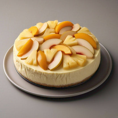 Andy Anand Sugar-Free Tropical Fruit Cheesecake, 9-Inch, 2.6 lb – Diabetic-Friendly, California Cream Cheese, No Added Sugar, Birthday Gift