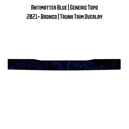 Topo Trunk Trim Overlay / Protector - 2021+ Bronco