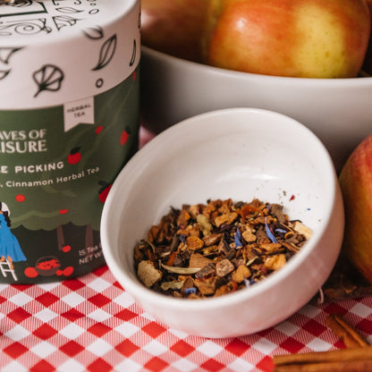 Apple Picking Herbal Tea | apple, cinnamon, and hibiscus