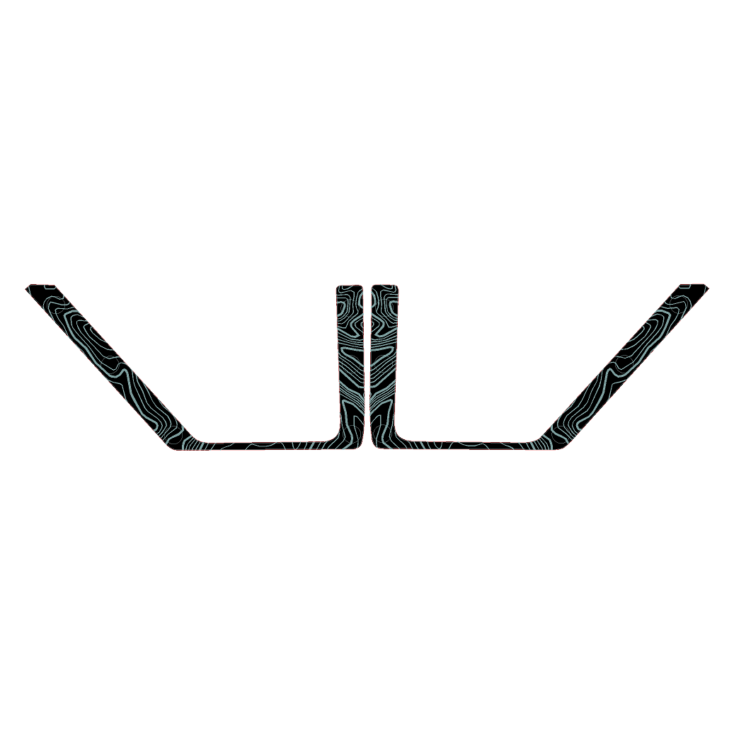 Topo Rear Door Net Trim Overlay Kit (Printed Series) - 2021+ Bronco
